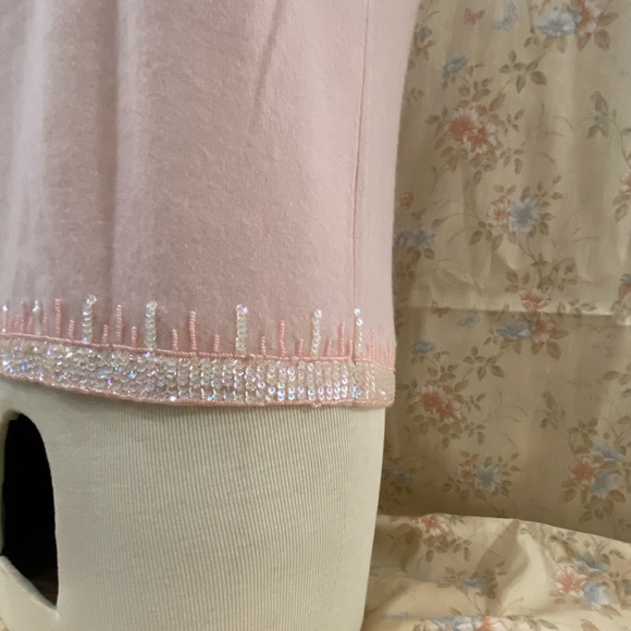 Exquisite Pastel Pink Sparkly Sweater Set - Picture 7 of 12